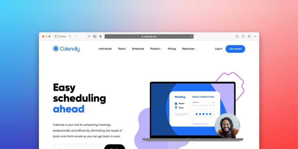 Calendly is a great tool that makes it easy to add a scheduling tool to your company website