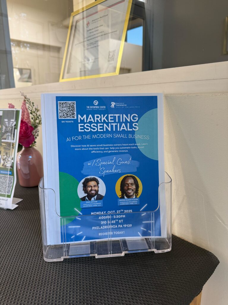 the enterprise center philadelphia and everyday web workshop header image