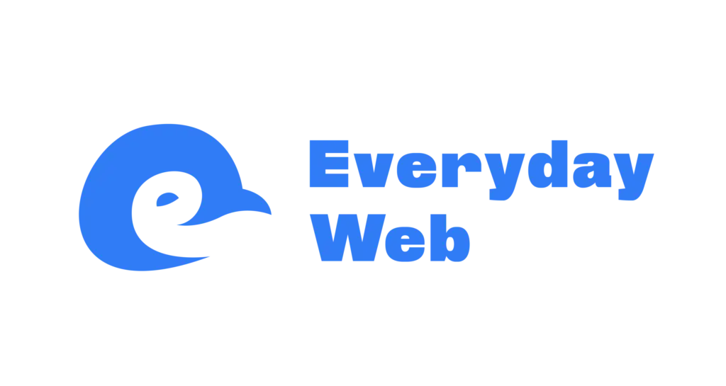 everyday web blue logo full